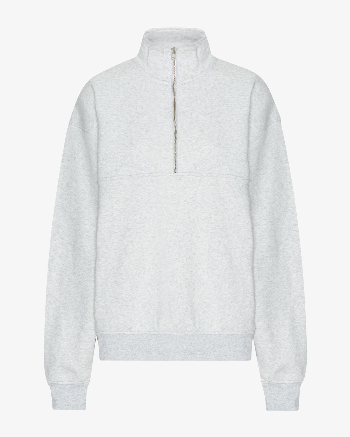 Organic Quarter Zip - Snow Melange
