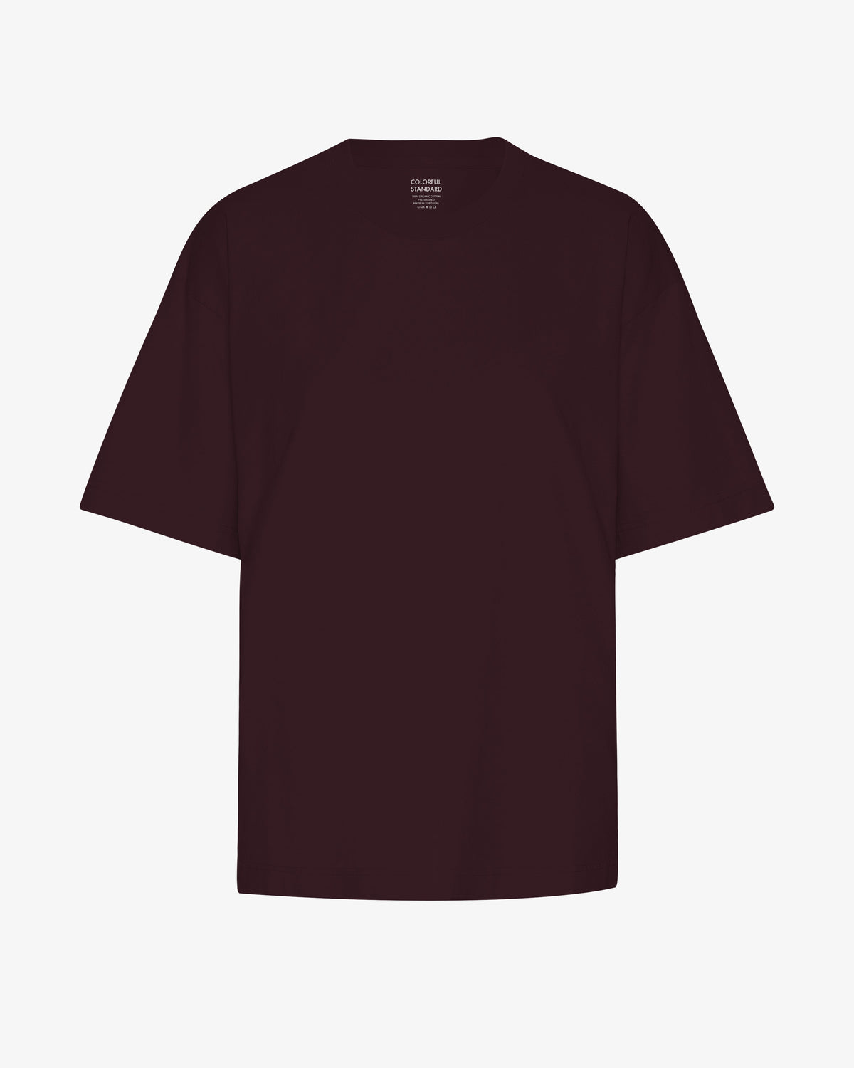 Oversized Organic T-Shirt - Oxblood Red