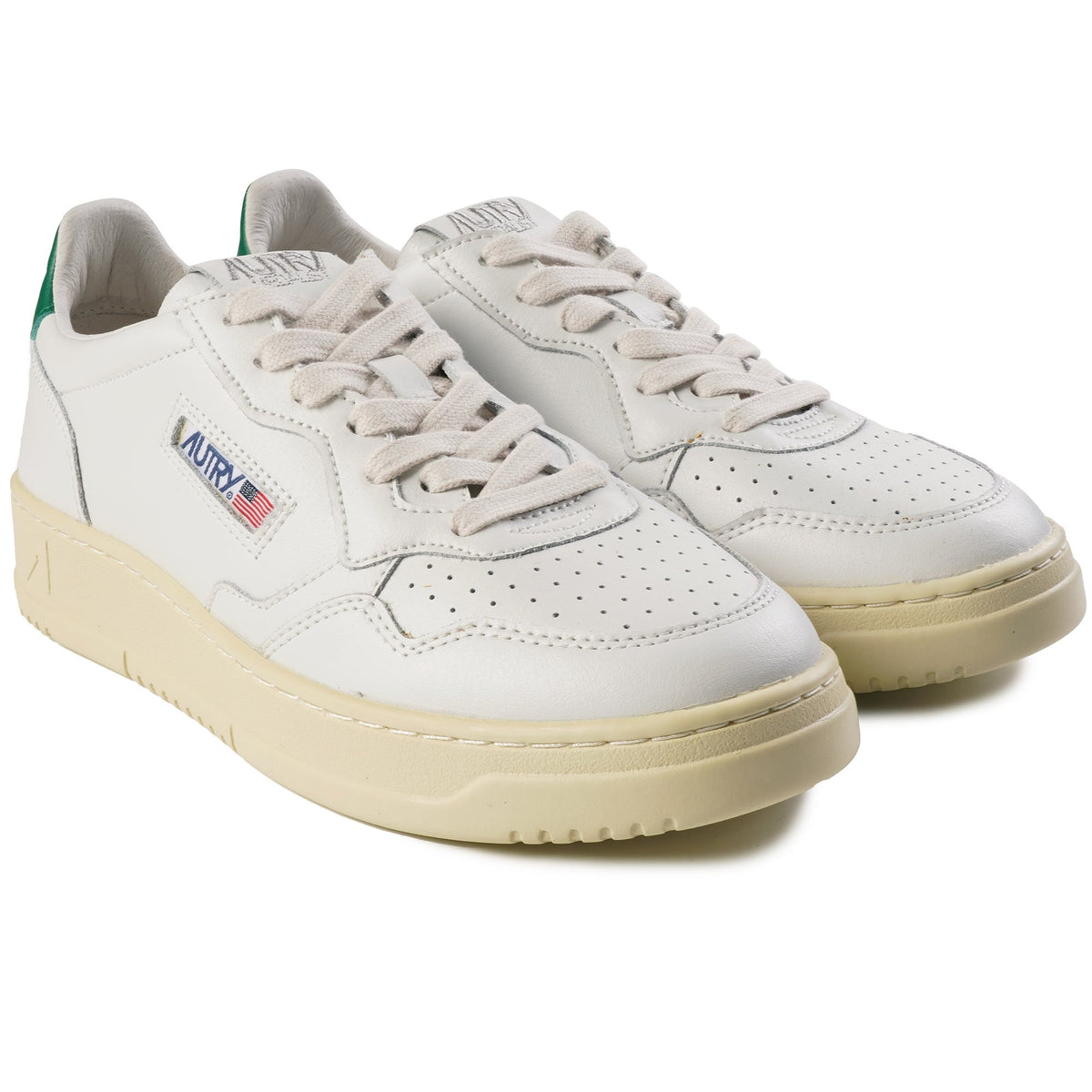 Autry Medalist Low Sneaker - White/Green