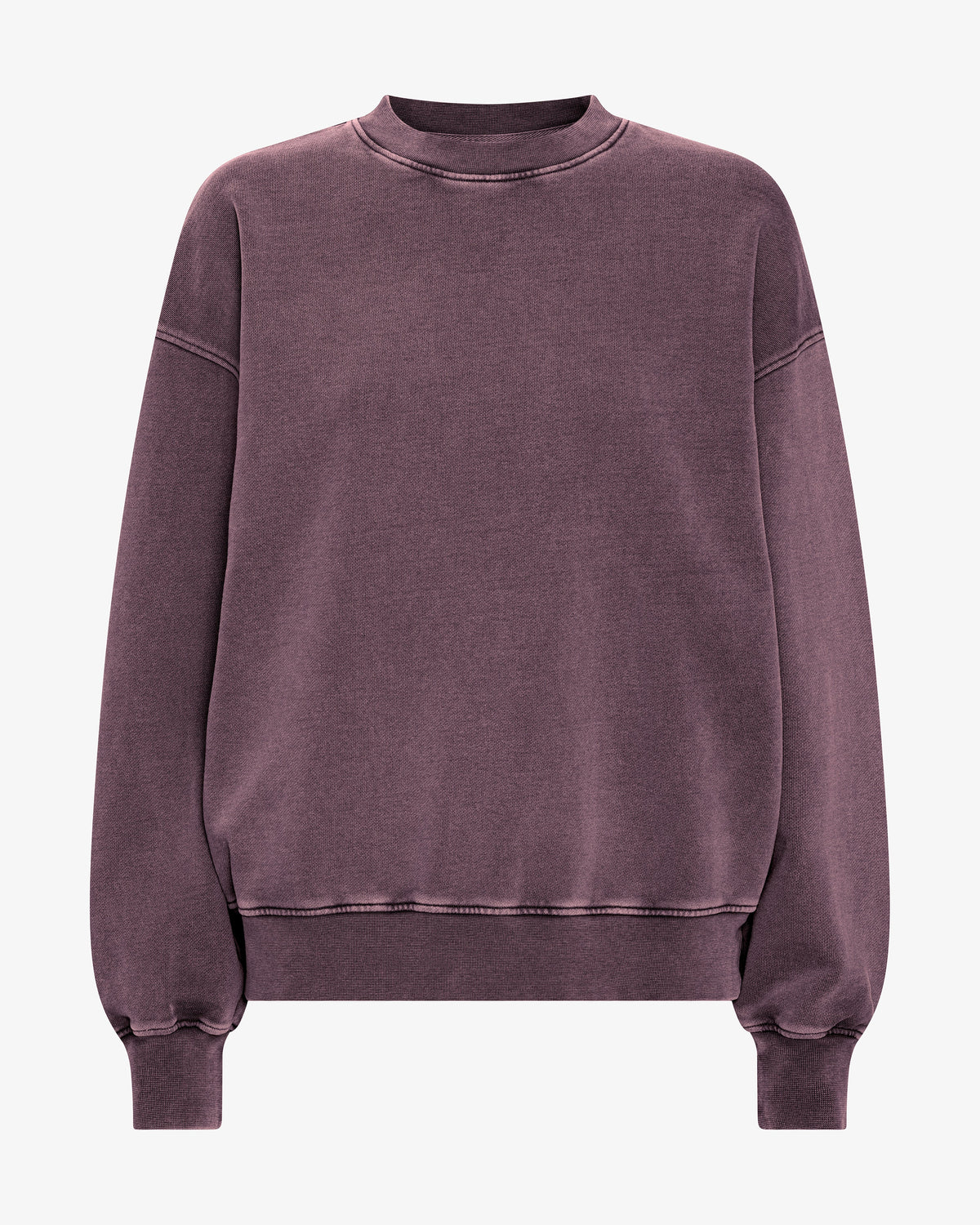 Organic Oversized Crew - Faded Grape
