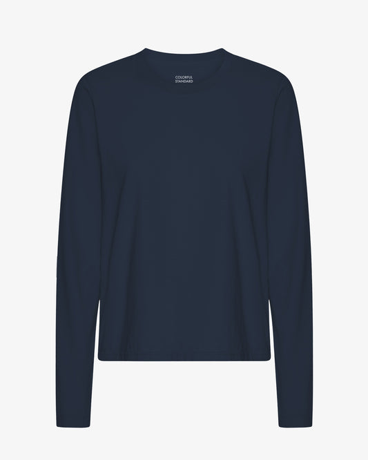 Women Organic LS T-Shirt - Navy Blue