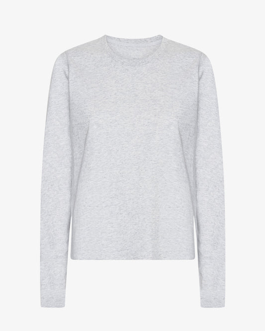 Women Organic LS T-Shirt - Snow Melange