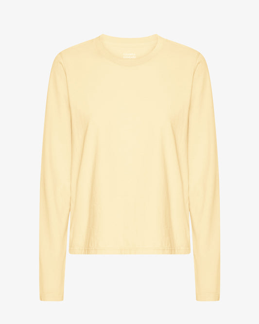 Women Organic LS T-Shirt - Soft Yellow