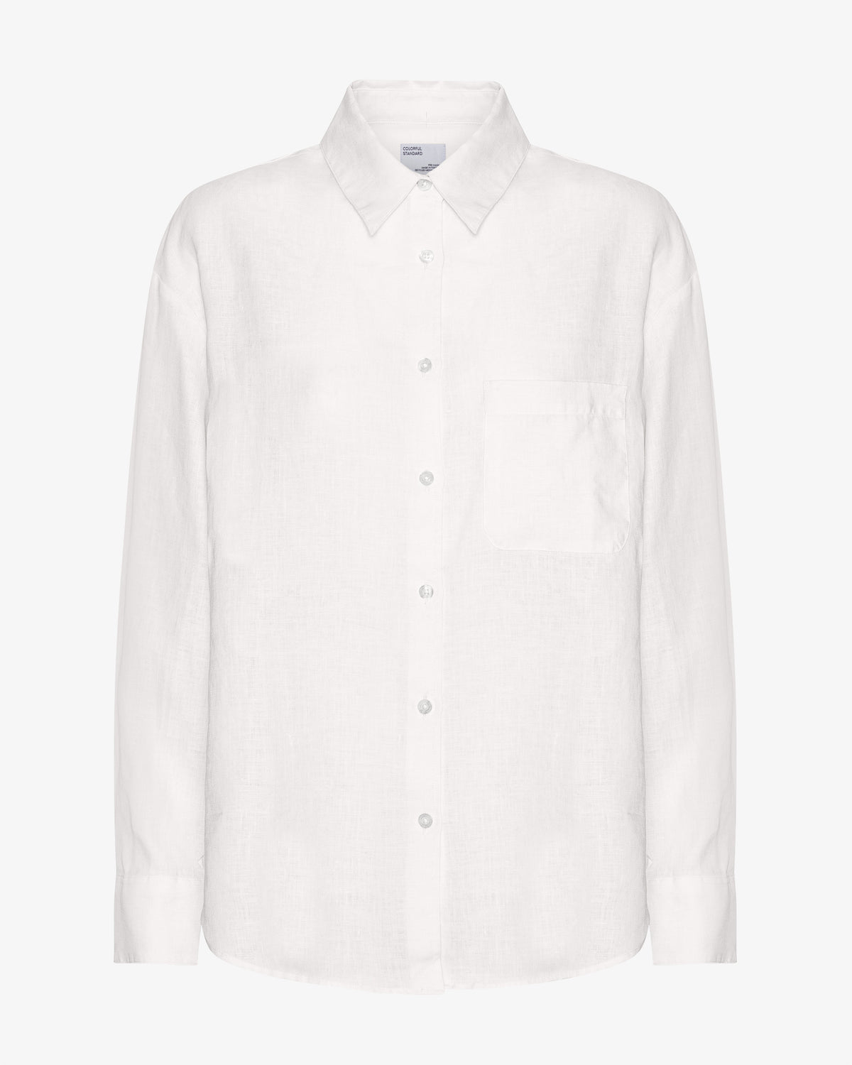 Linen Oversized Shirt - Optical White