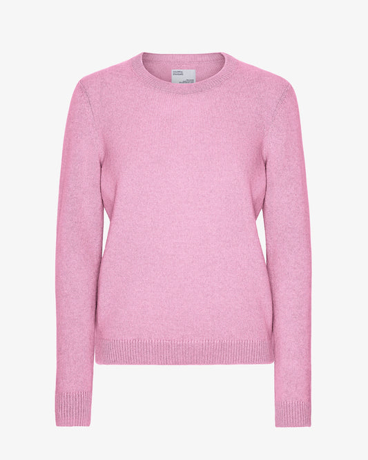 Women Classic Merino Wool Crew - Cherry Blossom