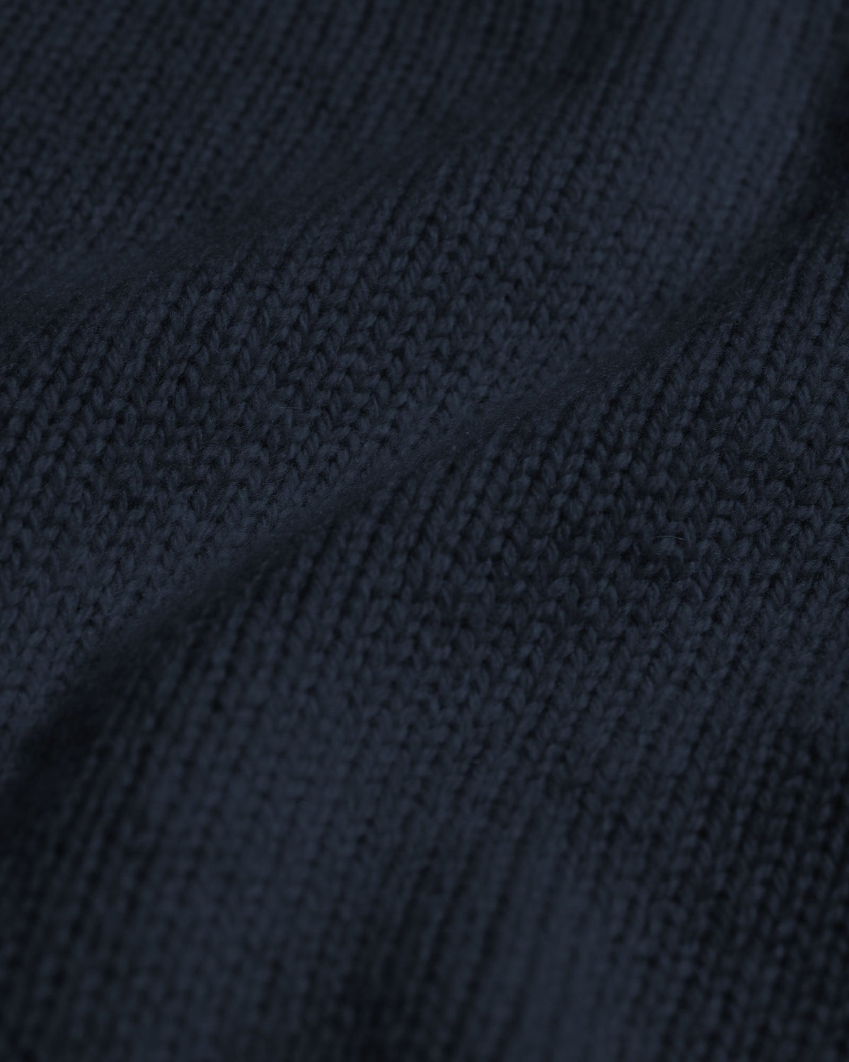 Oversized Merino Wool Crew - Navy Blue