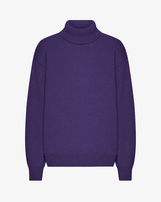 Merino Wool Turtleneck - Ultra Violet