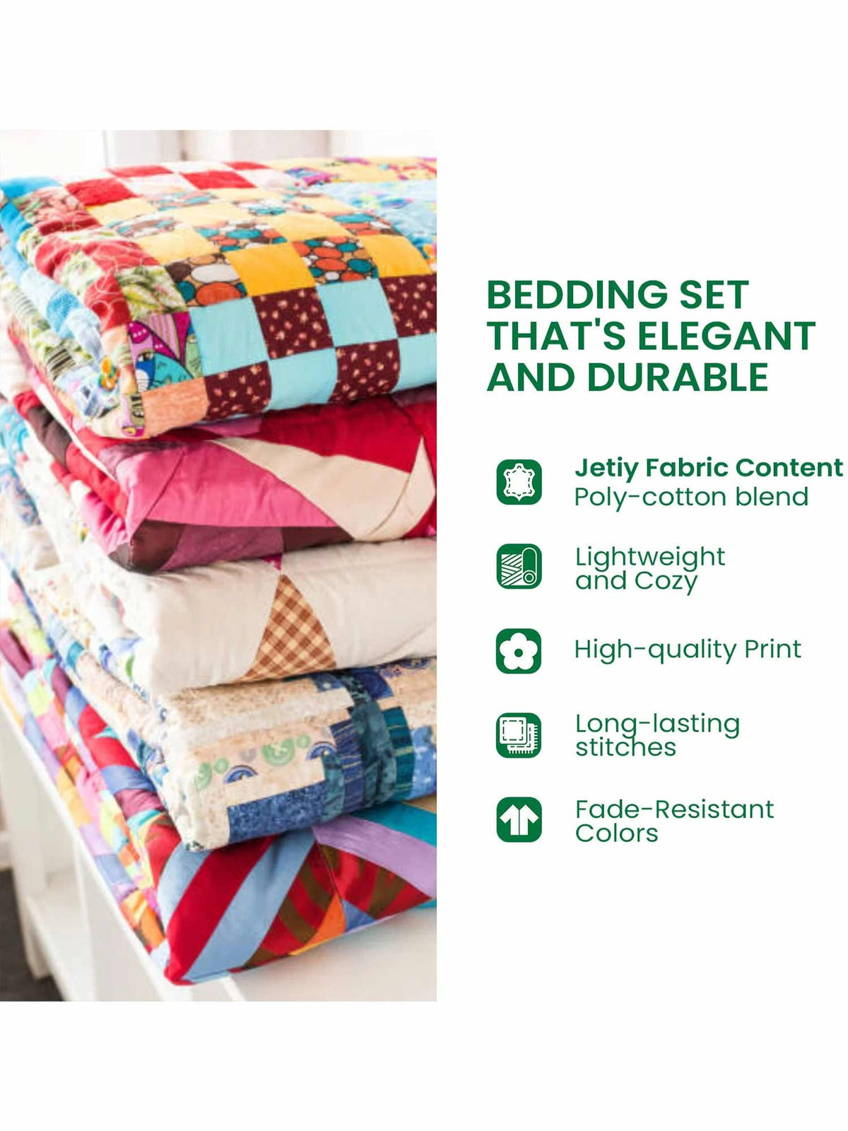 Country Bloom 3-Piece Quilted Bedding Set